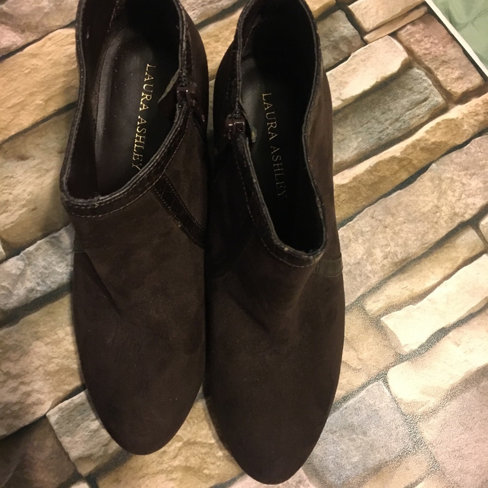 Laura Ashley wedge ankle boots